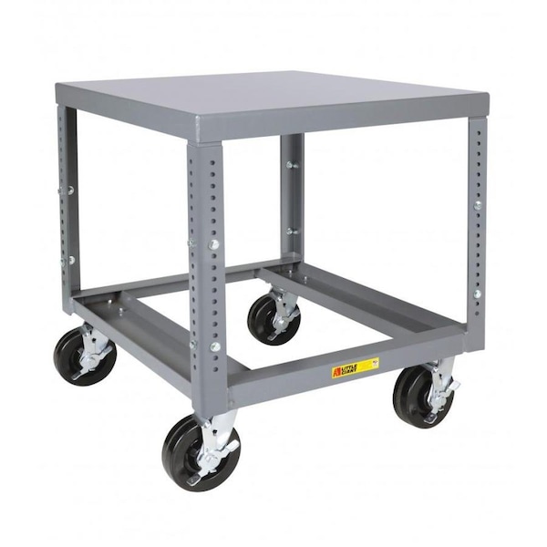 7 Gauge Mobile Machine Table, Adj Height, 3,600 lbs. Cap, 30" x 36"